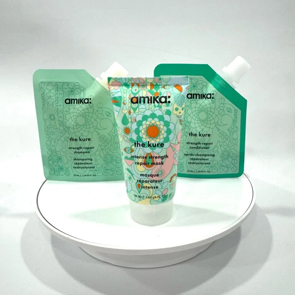 Amika The Kure Strength Repair Trial Set Shampoo Conditioner Mask Sephora New